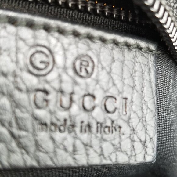 Gucci Shoulder Monogram Tote Bag, Black and Gray, GG Canvas and Leather Shoulder - Picture 13 of 13